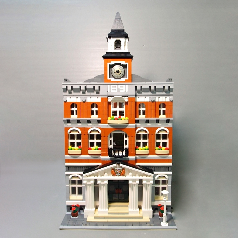 Customzied 99011 Expert Series Town Hall Building Blocks 2766pcs Bricks Toys Model 10224 To Europe 3-7 Days Delivery
