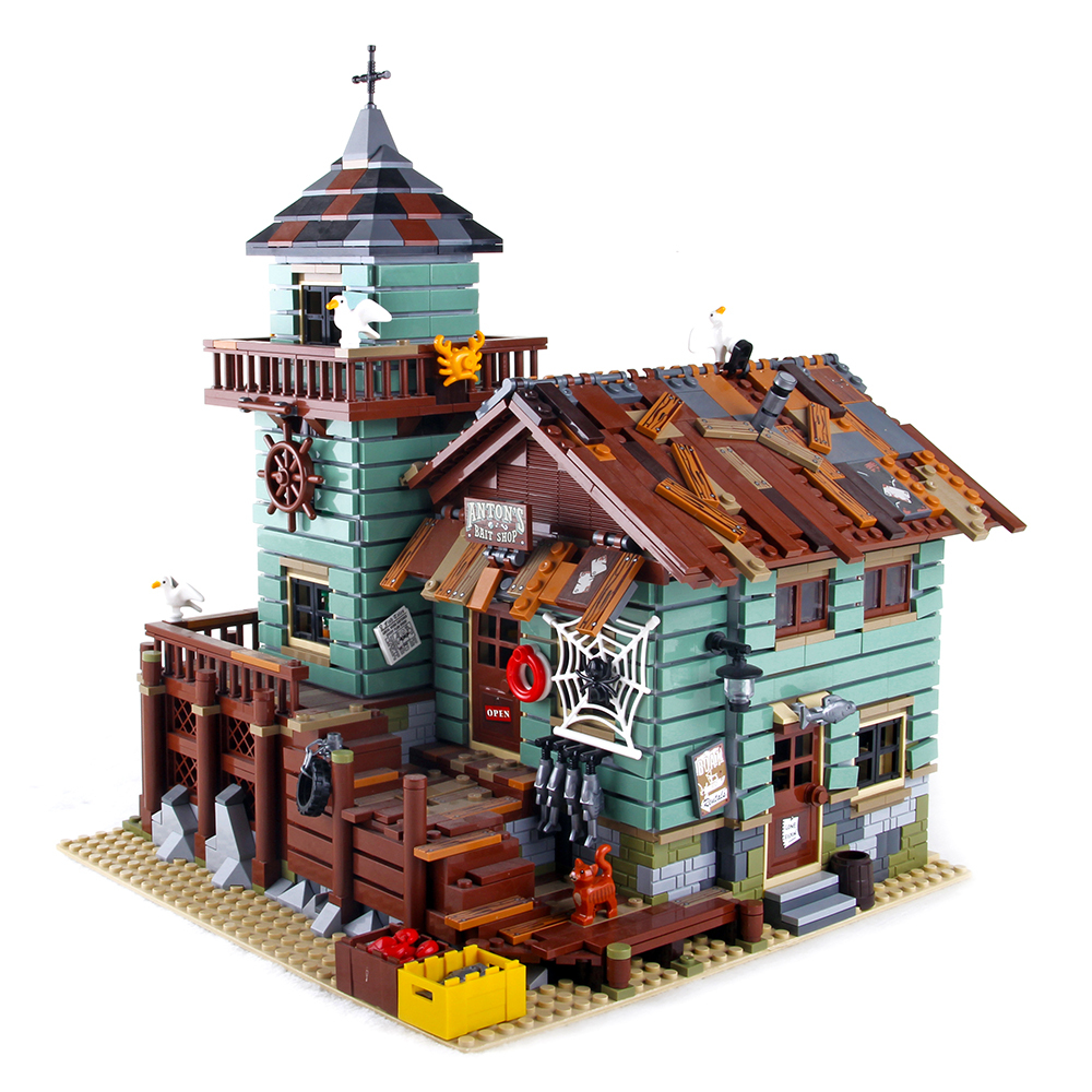 16050 Ideas Seaside Old Fishing Store Building Blocks Bricks Toys For Gift Ship From Europe 3-7 Days Delivery 21310
