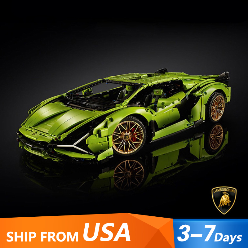 Customized 002 Super Car Sián FKP 37 Technic 3696±pcs Building Block Brick 42115 From USA 3-7 Day Delivery