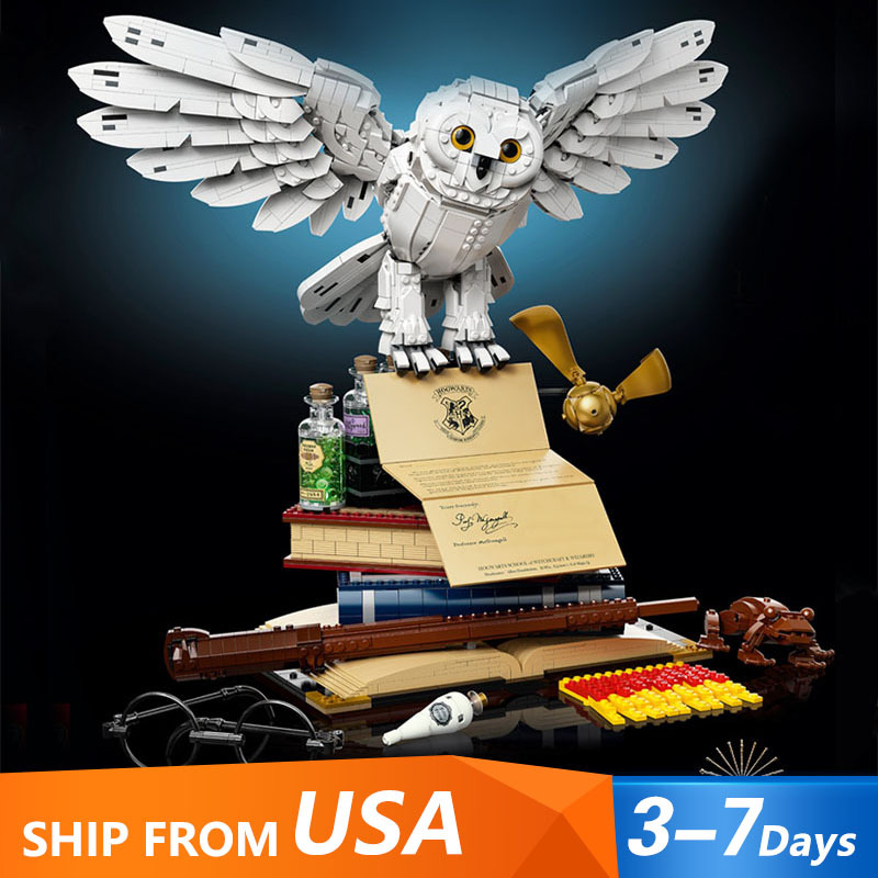 KING 99066 Movie & Games Series Hogwarts Icons Collectors' Edition Hedwig Building Blocks 3010pcs Bricks 76391 from USA