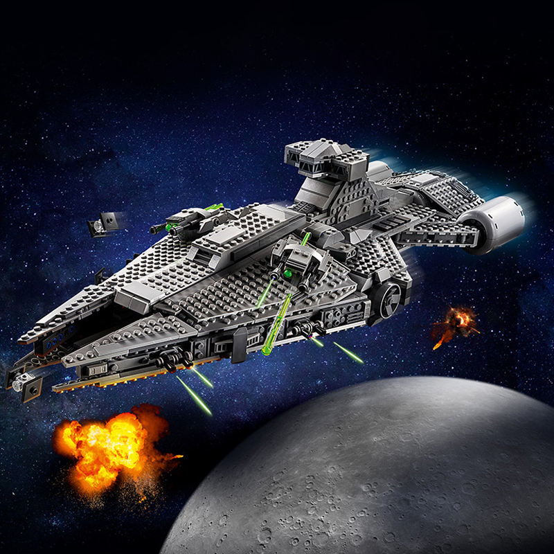 Custom 89006 Space Wars Imperial Light Cruiser Building Blocks 1336pcs Bricks Toys Gift 75315 From China