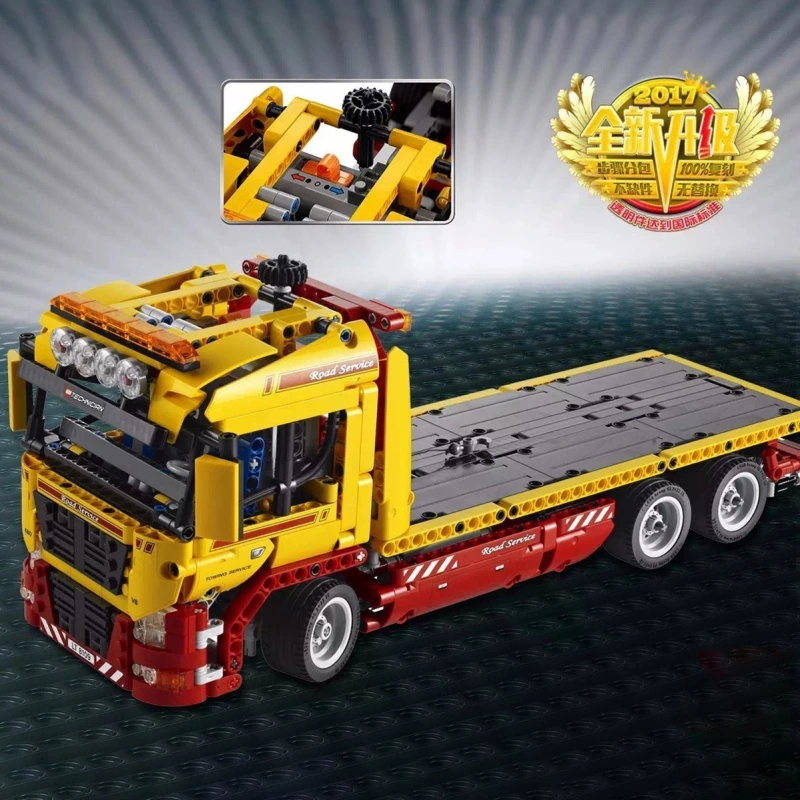 Customized 18109 Flatbed Truck with Motor Technic Car Model Building Block Toys 1115pcs from China 8109