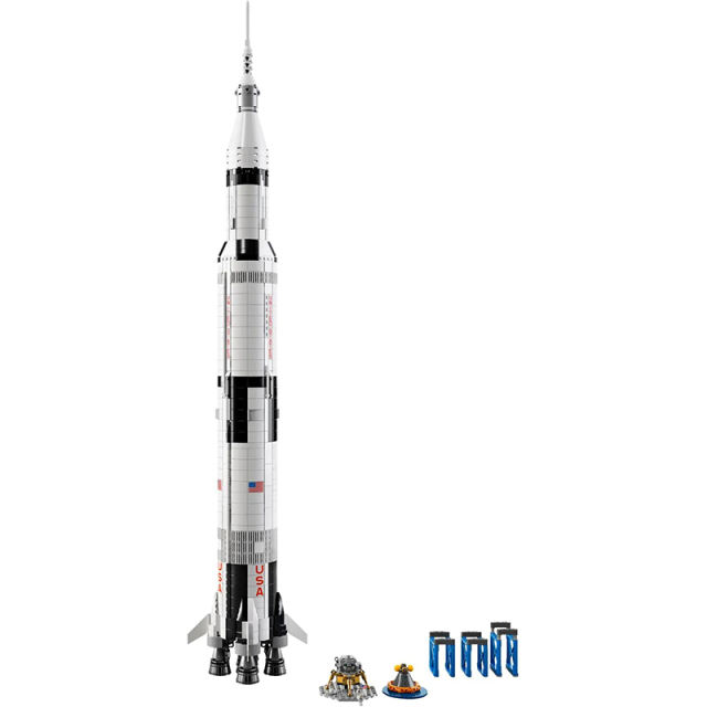Customized 60005 10011 Apollo Saturn V Ideas Space Building Block 1969pcs Bricks 21309 From Europe 3-7 Days Delivery