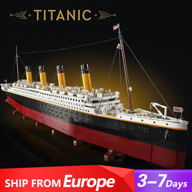 JIESTAR 99023 Titanic RMS Titanic Building Blocks 9090pcs Bricks Toys 10294 Europe 3-7 Days Delivery