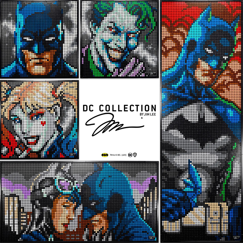 Customized 61207 Jim Lee Batman Collection Art Pixel 31205 Building Block Brick 4167pcs from China