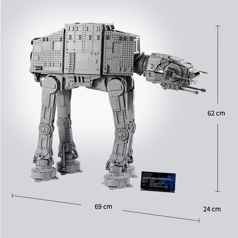 In Stock A66677 KING UCS AT-AT Star Wars Building Blocks 6785pcs Bricks Toys Shipped from Europe 75313