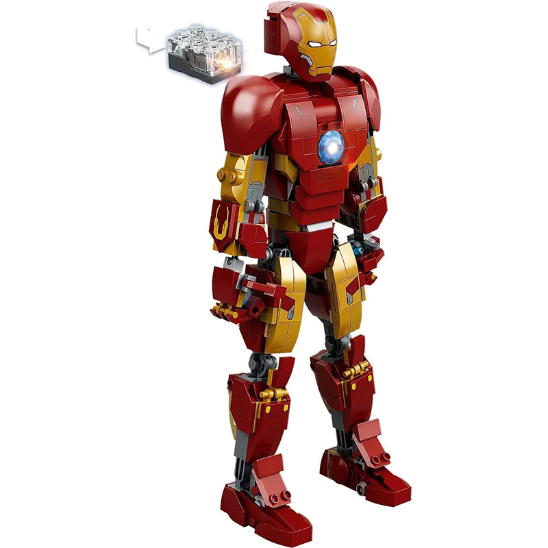 Customized 2012 Iron Man Figure Mark 43 without Info Brick Marvel Super Heroes 389pcs Building Block Brick Toy from China 76206