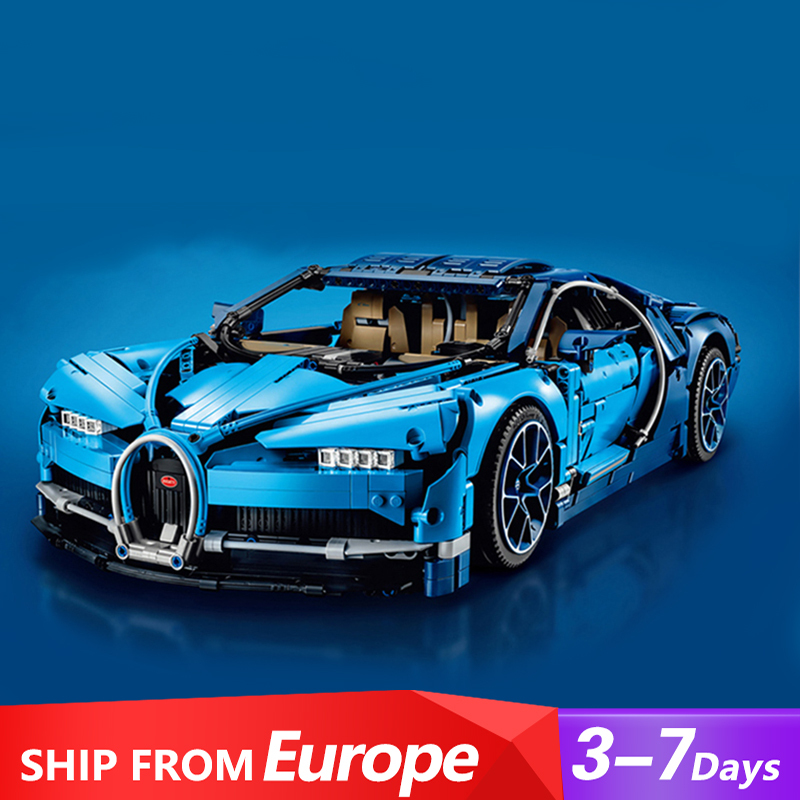 Customized S7802 Bugatti Chiron Super Car Model Kit Building Blocks Bricks 42083 from Europe 3-7 Days Delivery