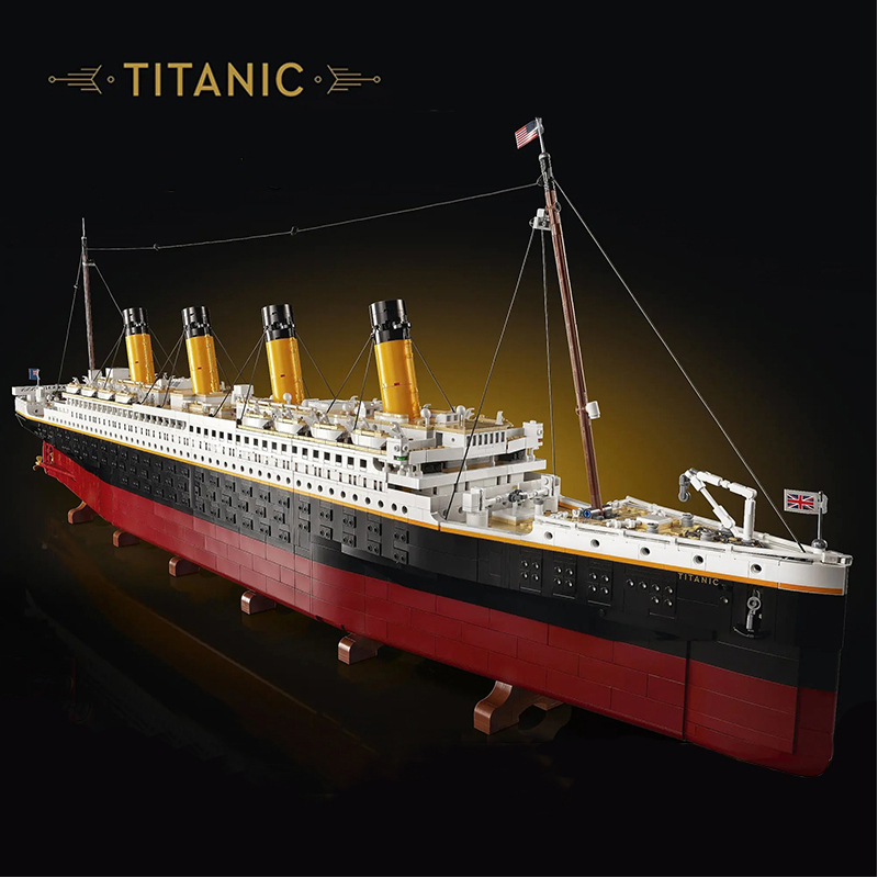 JieStar 82996 99023 Titanic RMS Titanic Cruise Ship Building Blocks 9090pcs Bricks Toys From China 10294