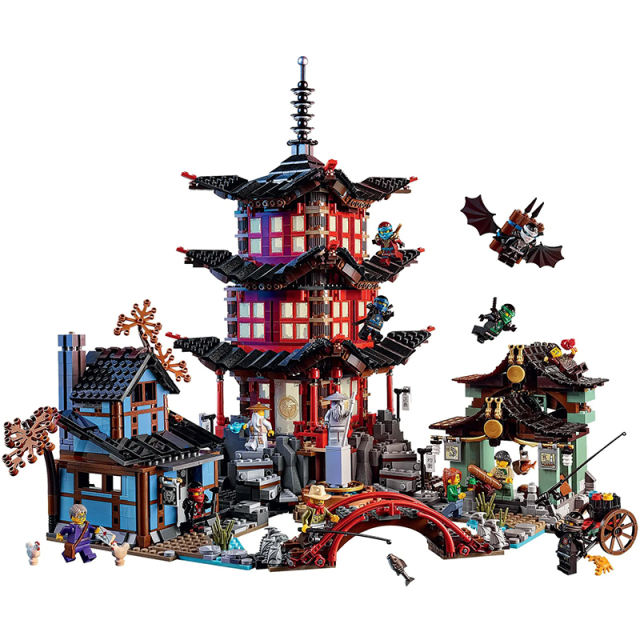 Customized A19038 Temple of Airjitzu Ninja 70751 Building Block Brick 2028±pcs from Europe 3-7 Day Delivery