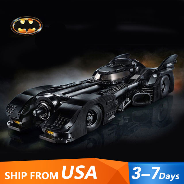 LJ6229 Batman 1989 Batmobile Model Building Blocks 3306pcs Bricks Toys 76139 From USA 3-7 Days Delivery