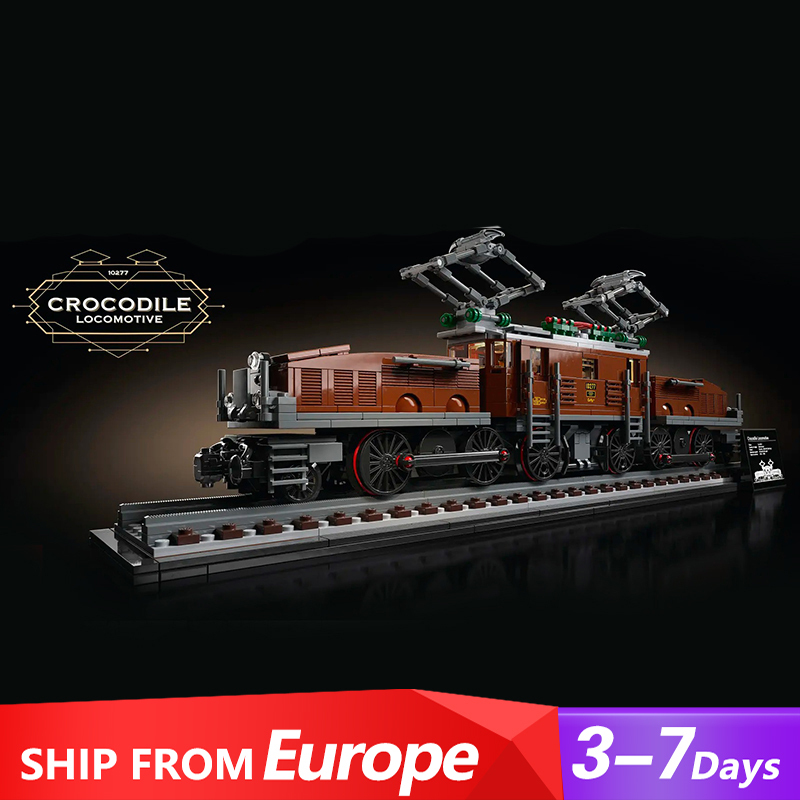 KING 40010 1 Creator Series Crocodile Locomotive Building Blocks 1271pcs Bricks Model Toys 10277 Ship From Europe  3-7 Days Delivery