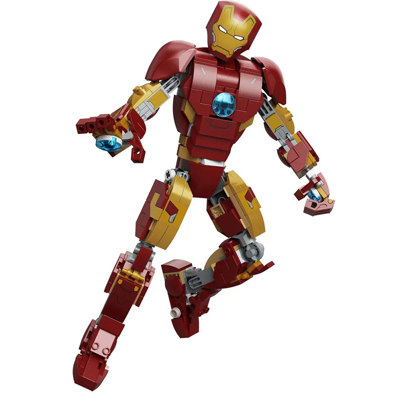 Customized 2012 Iron Man Figure Mark 43 without Info Brick Marvel Super Heroes 389pcs Building Block Brick Toy from China 76206