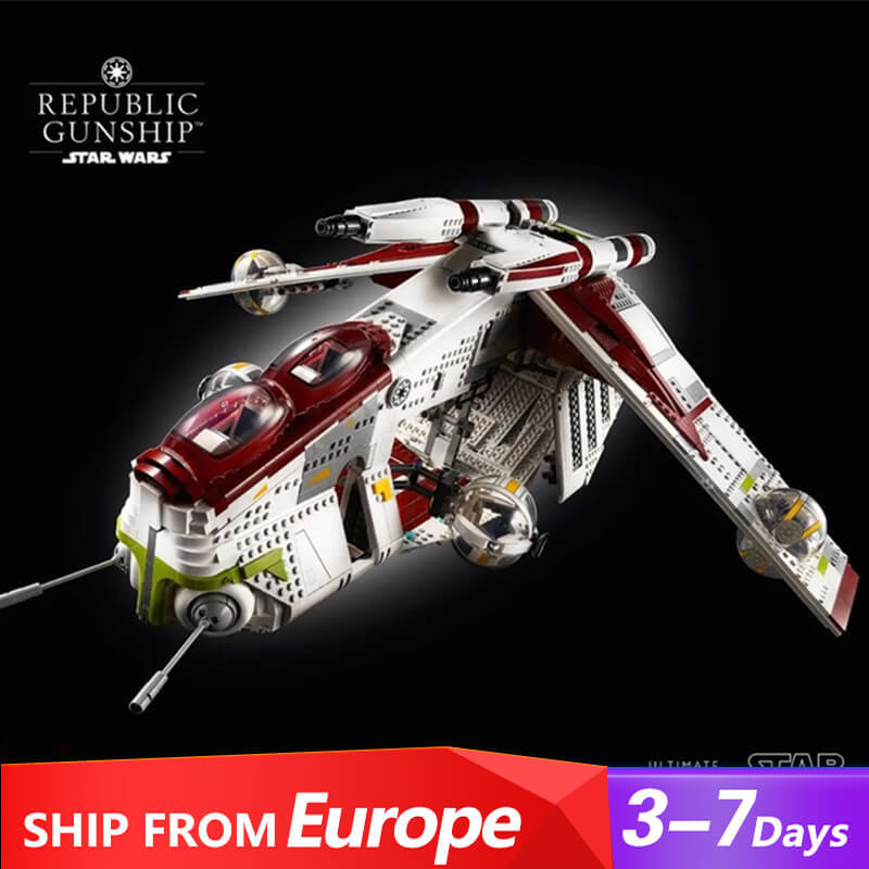80666 Space Wars Republic Gunship Building Blocks 3292pcs Bricks Toys Model Ship To Europe 3-7 Days Delivery 75309