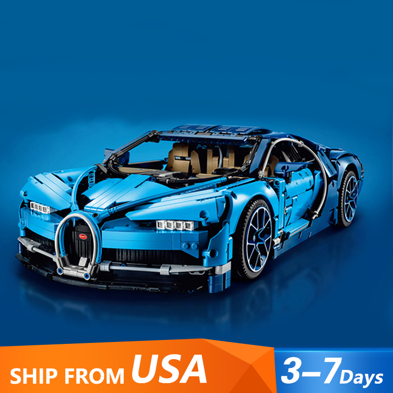 JiSi 90088C Bugatti Chiron Super Car Building Blocks Bricks 42083 from USA 3-7 Days Delivery