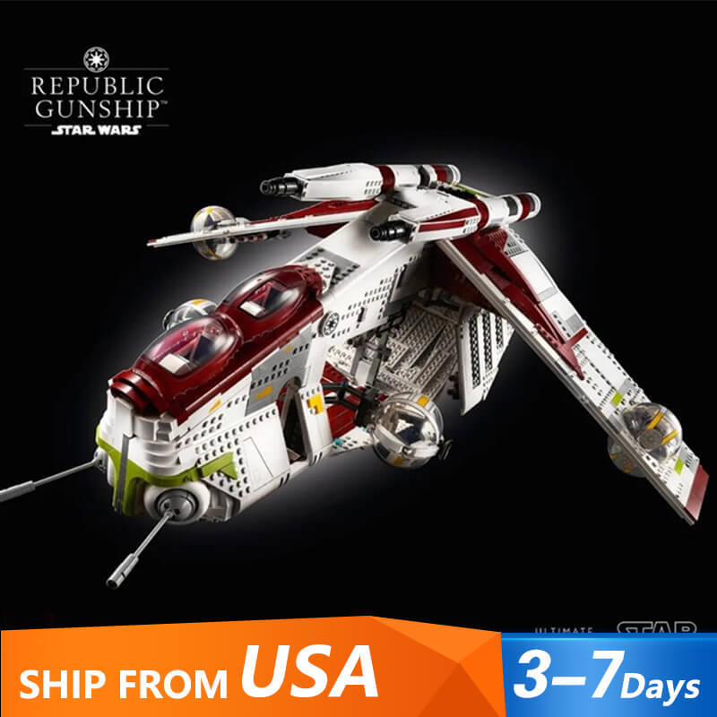 KING 80666 Space Wars Republic Gunship Star Wars Building Block Brick 75309 From USA 3-7 Day Delivery