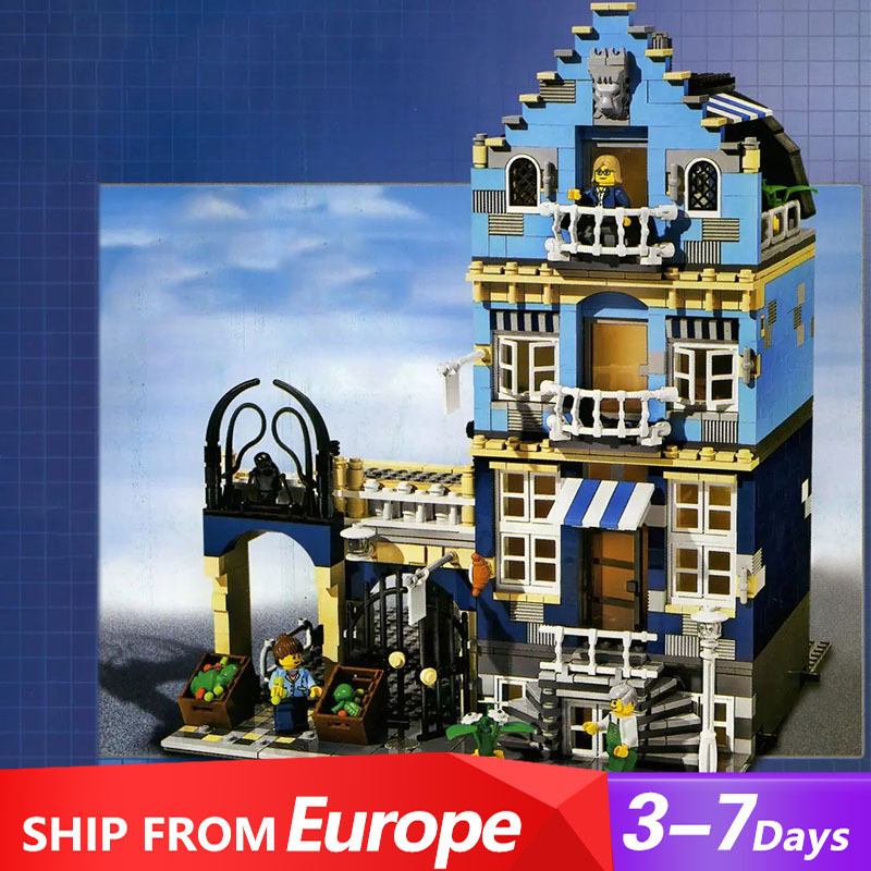 8611 The Market Street Building Blocks Bricks 10190 Ship To Europe 3-7 Days Delivery