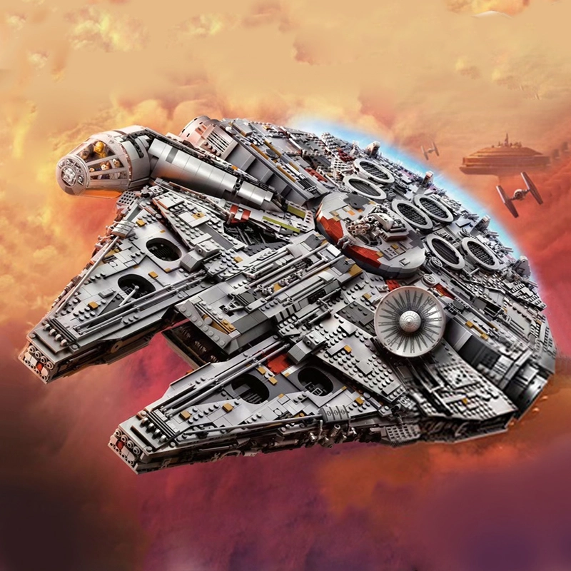 Customized XQ003 UCS Millennium Falcon Star Wars 75192 Holder Optional Building Block Brick 7258±pcs from China