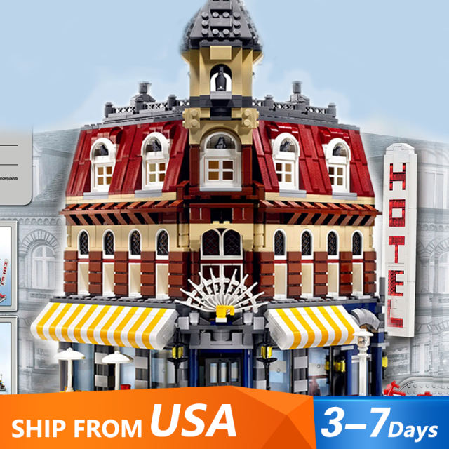 Customized A2106 Cafe Corner Creator 10182 Building Block Brick USA 3-7 Day Delivery