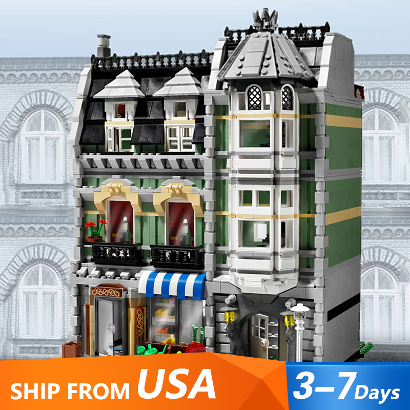 Customzied JJ003 /  A2114 Green Grocer Creator 10185 Building Blocks Bricks 2352±pcs USA 3-7 Days Delivery