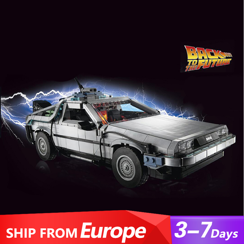 [Pre-sale by 2th] KING 99998 DeLorean DMC-12  Back to the Future Time Machine Creaotr 10300 Building Block Brick 1872±pcs from China