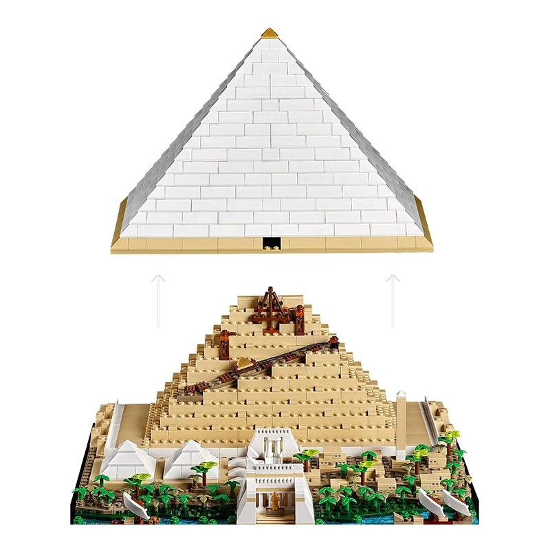 KING 6111 The Great Pyramid of Giza Creator Egypt 21058 Building Block Bricks Toy from China