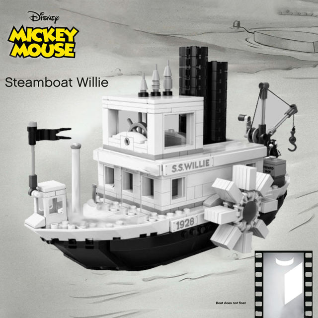ZM60007 / SX6011 / LJ99018 Ideas Steamboat Wille Mickey Mouse S.S.Wille Boat 21317 Building Blocks 751pcs Bricks Toys from China