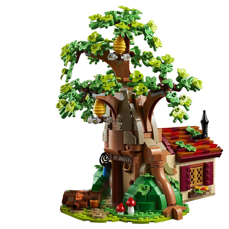 Customized 19043 Winnie the Pooh Tree House Bear Oak Tree in Hundred Acre Wood Ideas 1305pcs 21326 from China