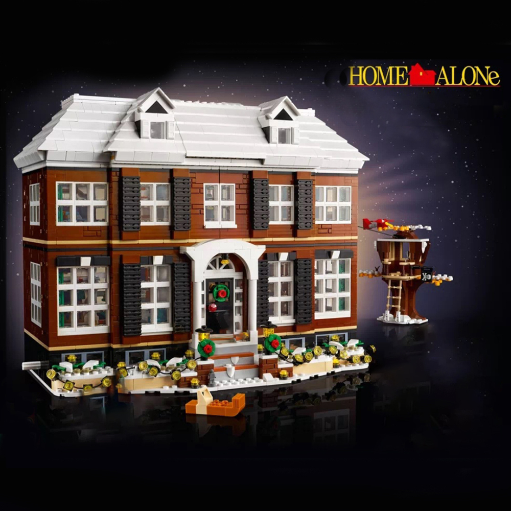 KING  A68478 Ideas Home Alone Opthion Light kit The McCallister House Building Block Brick 21330 from China