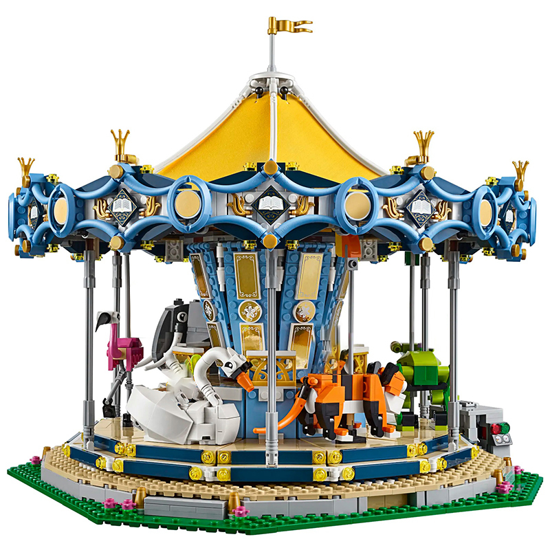 SX 6016 Carousel Amusement Park PF Optional  Creator 10257 Building Block Brick 2670±pcs From China