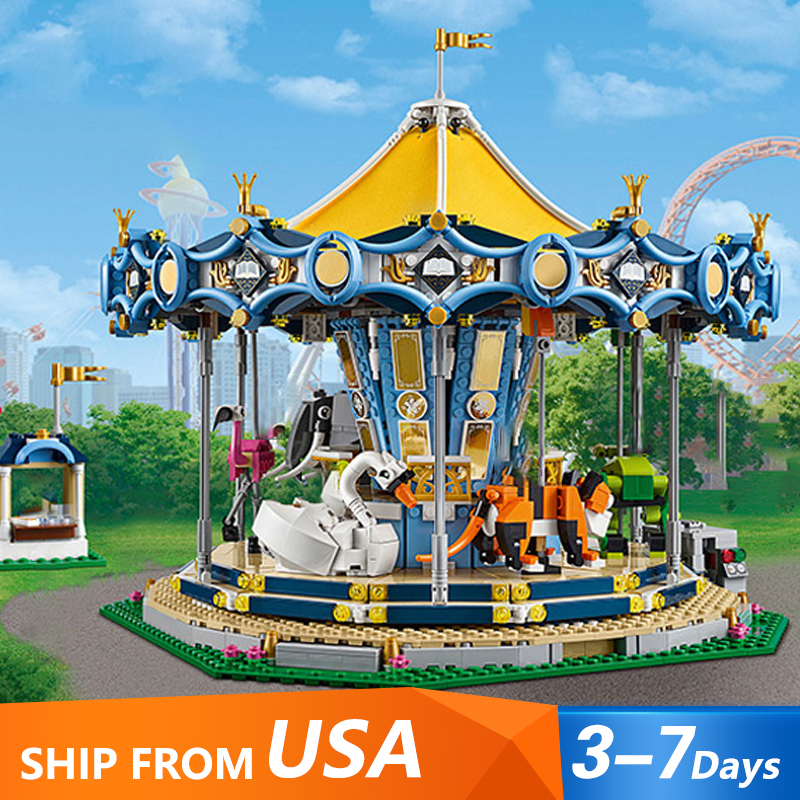 SX 6016 Carousel Amusement Park  2670pcs 10257 From USA 3-7 Days Delivery