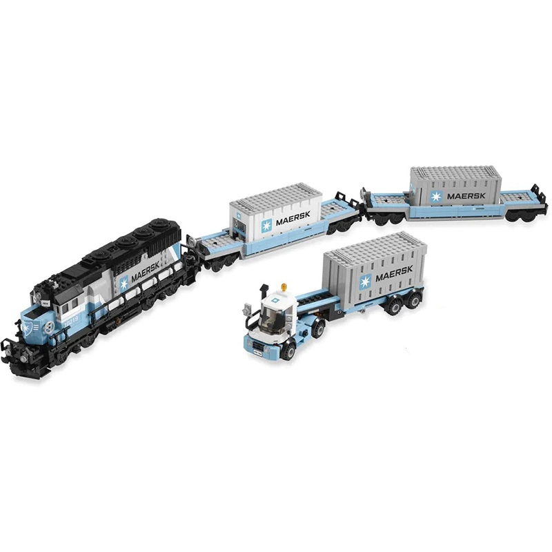 KING 91006 X19049 / Customized 40013 Maersk Train Expert 10219 Building Block 1237pcs Bricks from China