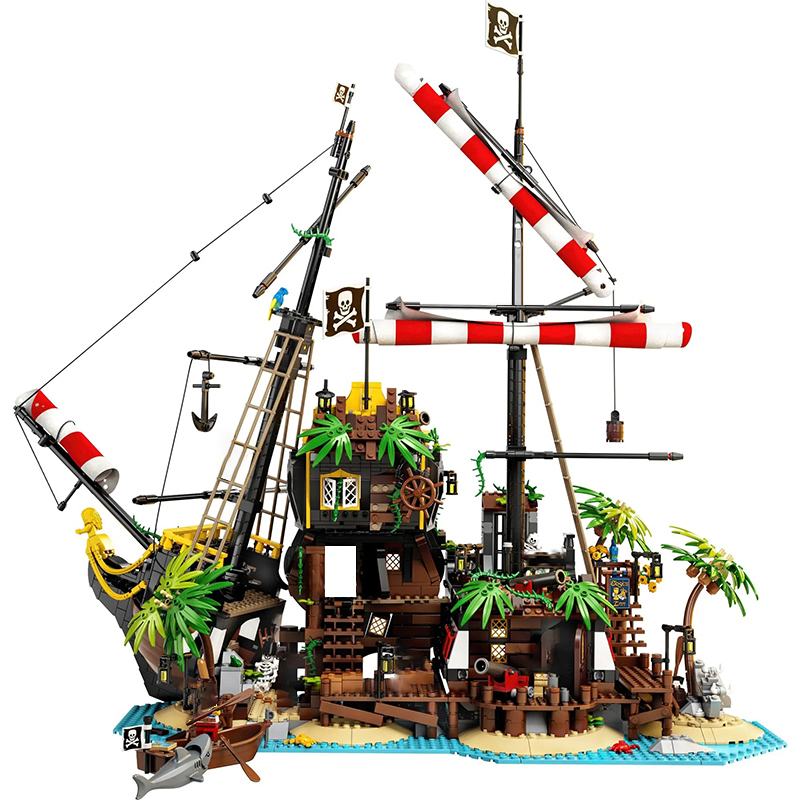 ZebraBlocks 698998 Pirates of Barracuda Bay Ideas 2545pcs 21322 Building Block Bricks Toys from China