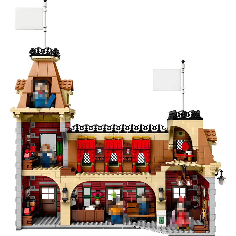 Customized J11001 "Disney" Train and Station 71044 Building Block Brick 3350pcs from China