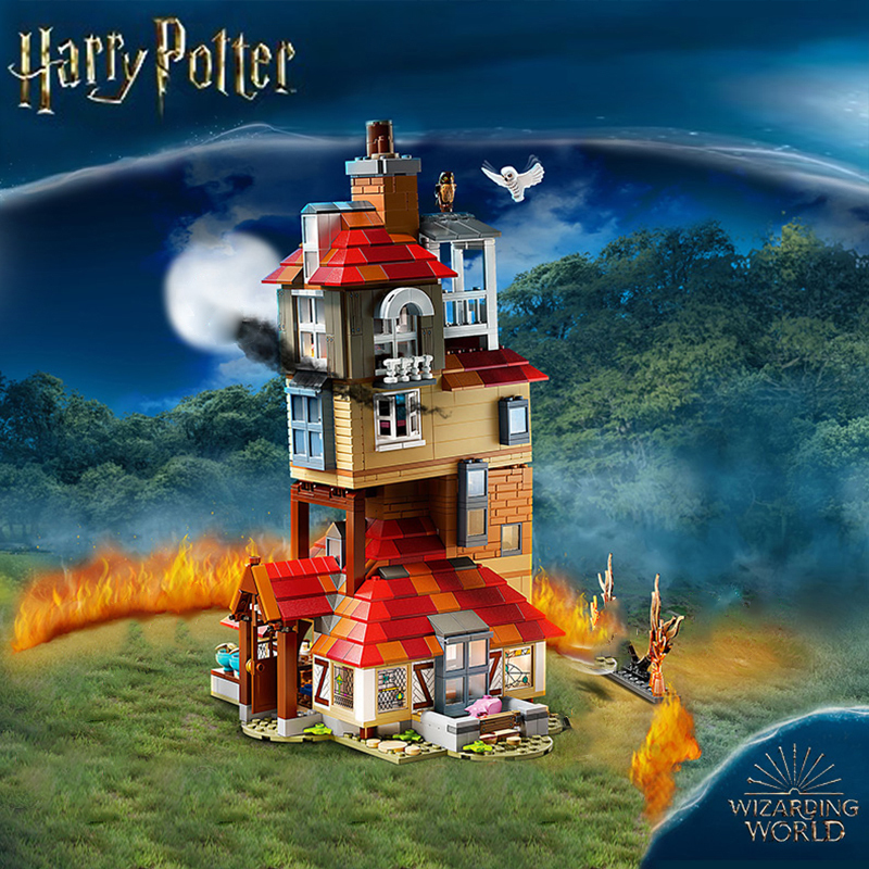 BELA 70070 Attack on the Burrow Harry Potter Movie Hogwarts 1047pcs Building Block Brick Toy from China 75980