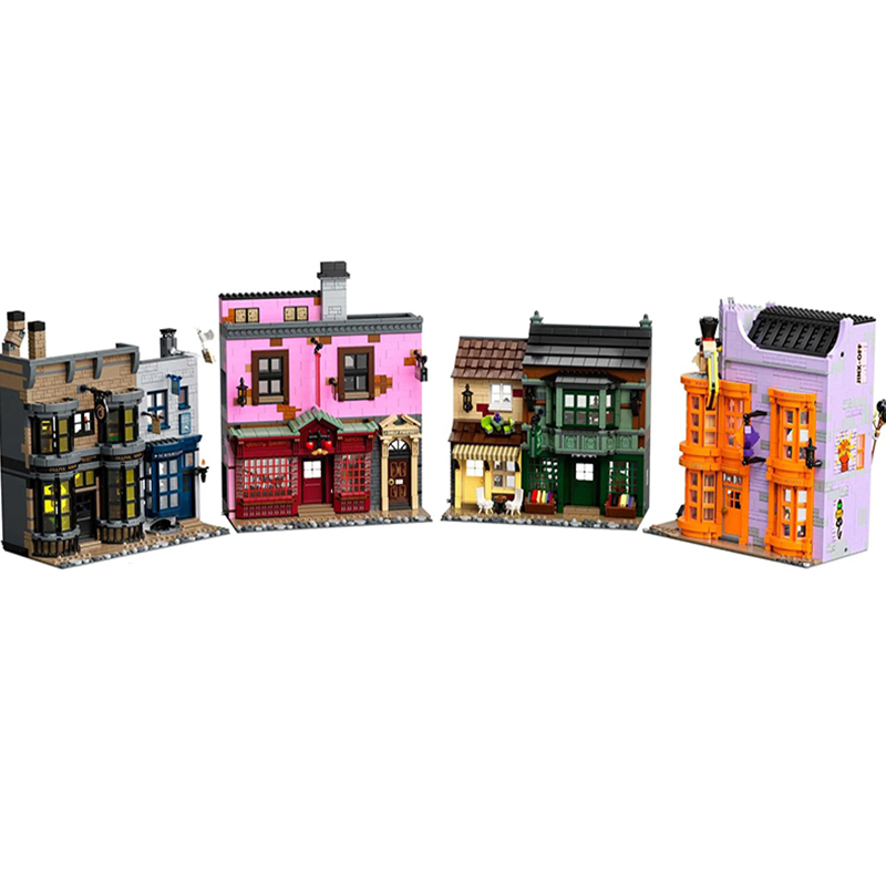 LEJI 70071 KING20007 Diagon Alley Harry Potter Movie 5544pcs Building Block Brick 75978 from China Light Optional