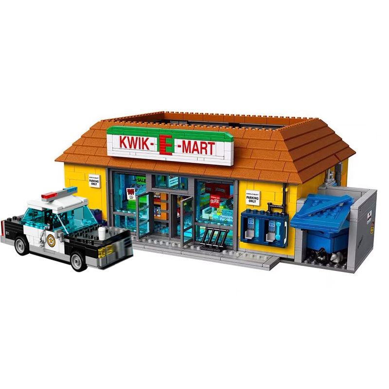 Customized 19004  Movie & Games Series The Kwik-E-Mart 71016 Cartoon Building Blocks 2179pcs Bricks Toys Model From China