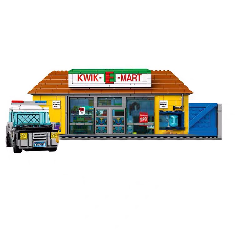 Customized 19004  Movie & Games Series The Kwik-E-Mart 71016 Cartoon Building Blocks 2179pcs Bricks Toys Model From China