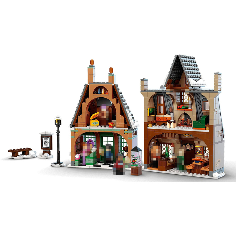 Custom X19070 Movie & Games Series Hogsmeade Village Visit Compatible 76388 Building Blocks 851pcs Bricks From China
