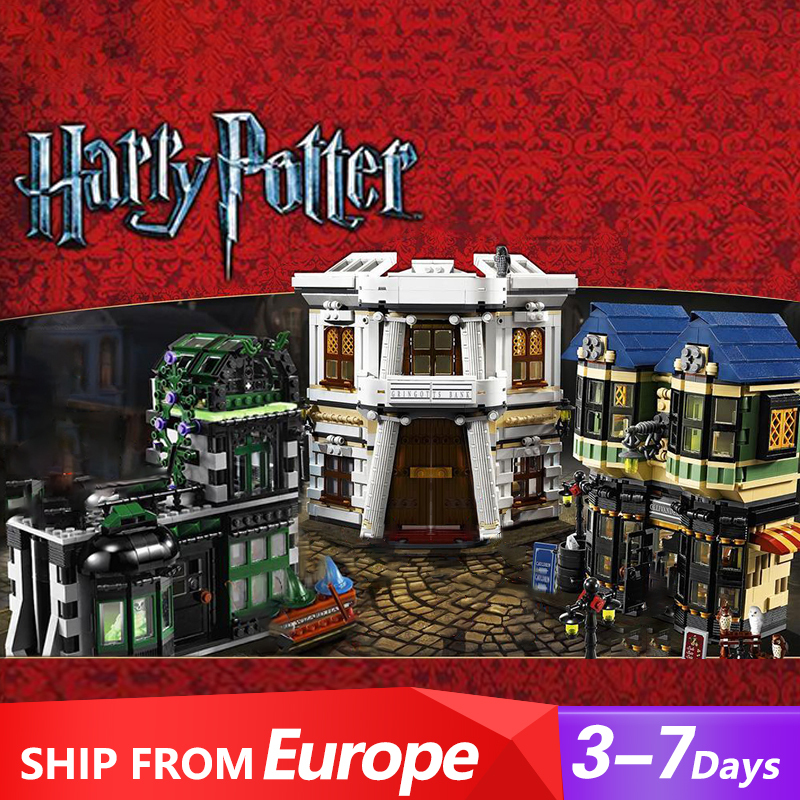 KING 88168 Diagon Alley Harry Potter Movie Building Block Brick 10217 From Europe 3-7 Days Delivery