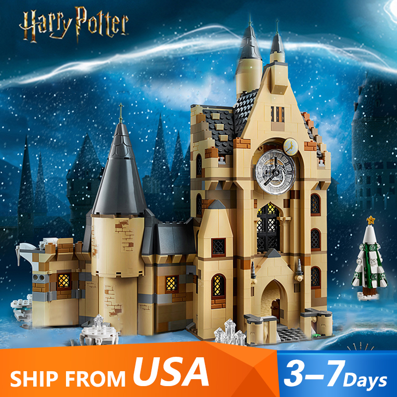 SX 6010 Hogwarts Clock Tower Harry Potter Movie 922pcs 75948 from USA 3-7 Days Delivery