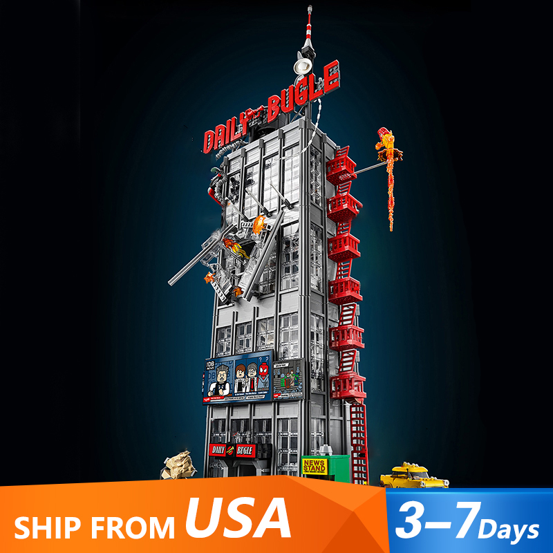 LJ 1299 Super Hero Series Daily Bugle Building Blocks 3772pcs Bricks Toys 76178 From USA 3-7 Days Delivery