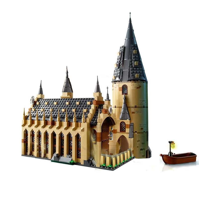 Movie & Games Series Hogwarts Great Hall Building Blocks 983pcs Brick Educational Toys 75954 From China