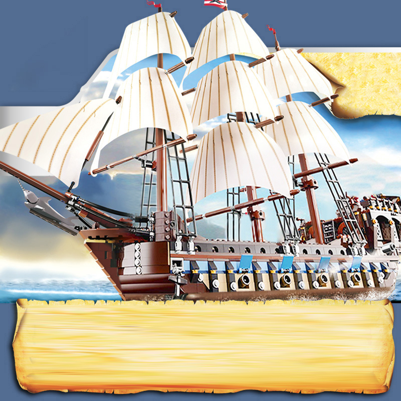 KING 19022 Imperial Flagship Caribbean Pirate Series Creator Expert 1664pcs Ship from China 10210