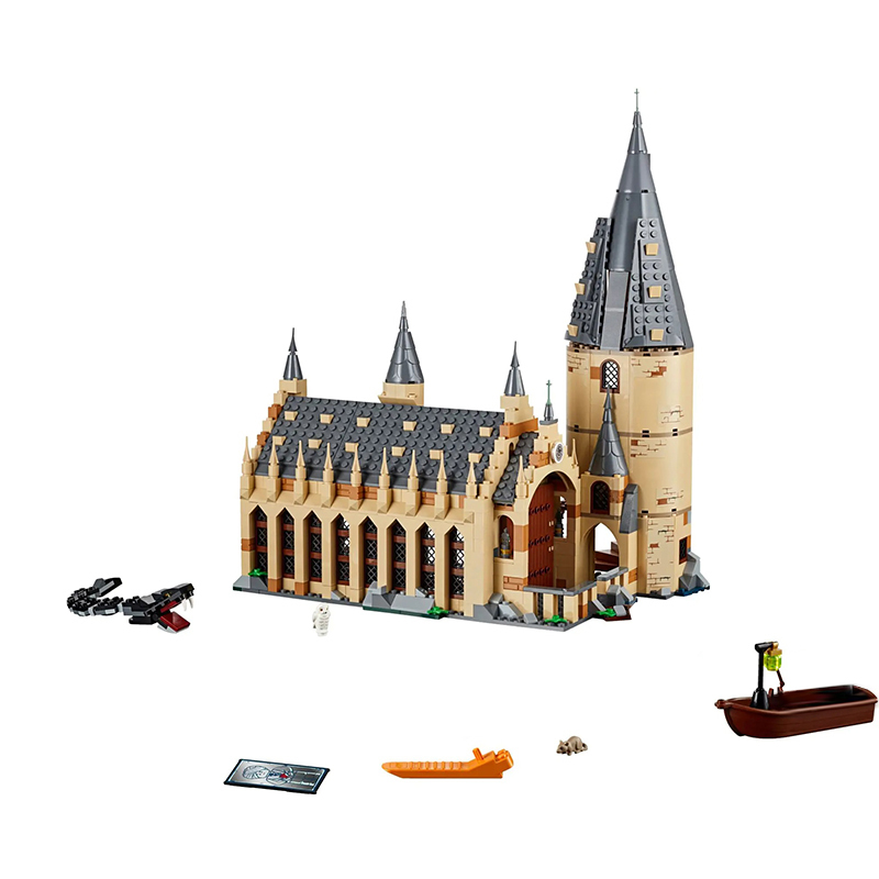 Movie & Games Series Hogwarts Great Hall Building Blocks 983pcs Brick Educational Toys 75954 From China