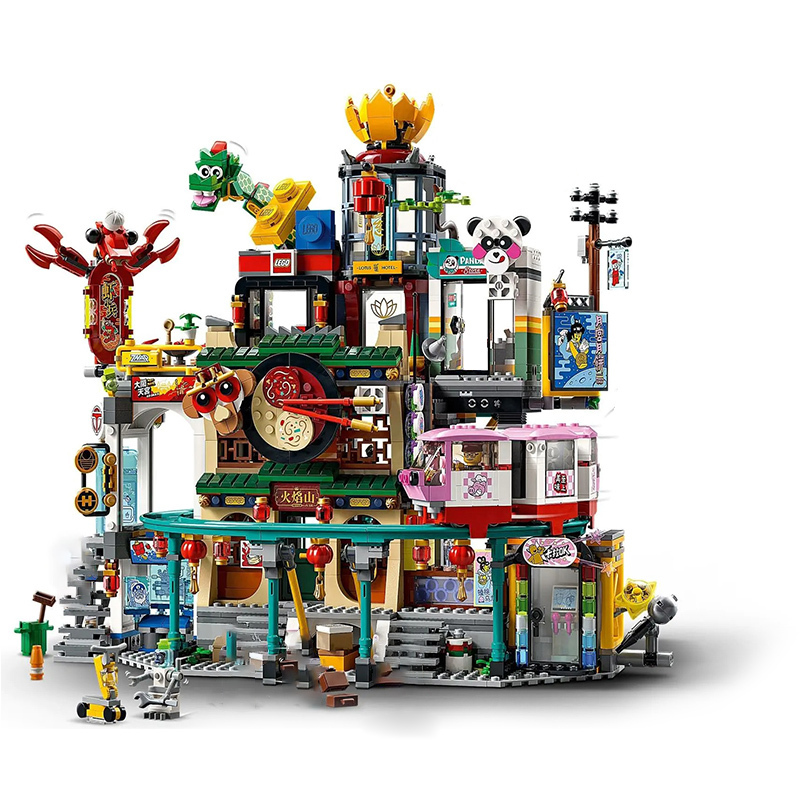 KING 86999 The City of Lanterns Monkie Kid 80036 Building Block Brick 2187±pcs from China