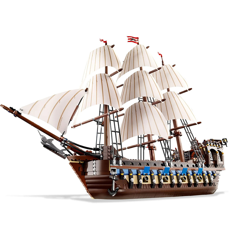 KING 19022 Imperial Flagship Caribbean Pirate Series Creator Expert 1664pcs Ship from China 10210