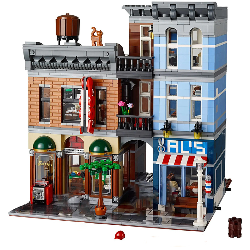 KING A19090 LEJI 99008 Detective's Office Building Blocks 2262pcs Bricks Toys 10246 from USA 3-7 Days Delivery