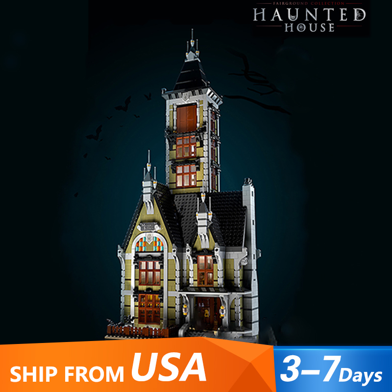 LEJI 80027 Haunted House Building Blocks 3464pcs Bricks 10273 From USA 3-7 Days Delivery