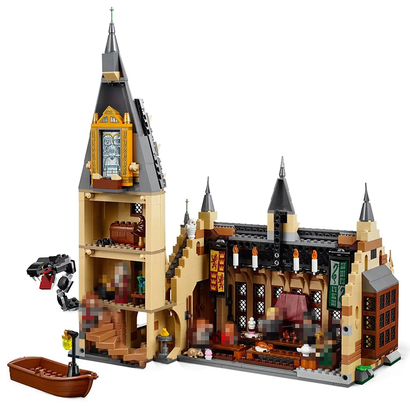 Movie & Games Series Hogwarts Great Hall Building Blocks 983pcs Brick Educational Toys 75954 From China